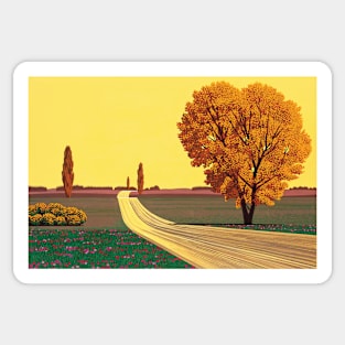 Autumn by Hiroshi Nagai - hiroshi nagai Sticker